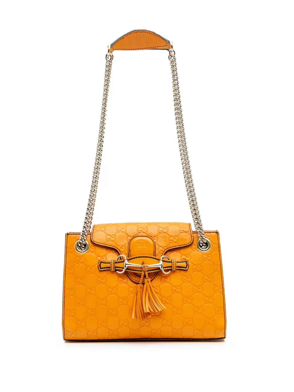 Gucci Pre-Owned 2016-2024 Small Guccissima Emily shoulder bag - オレンジ Gucci Pre-Owned 2016-2024 Small Guccissima Emily shoulder bag - オレンジ