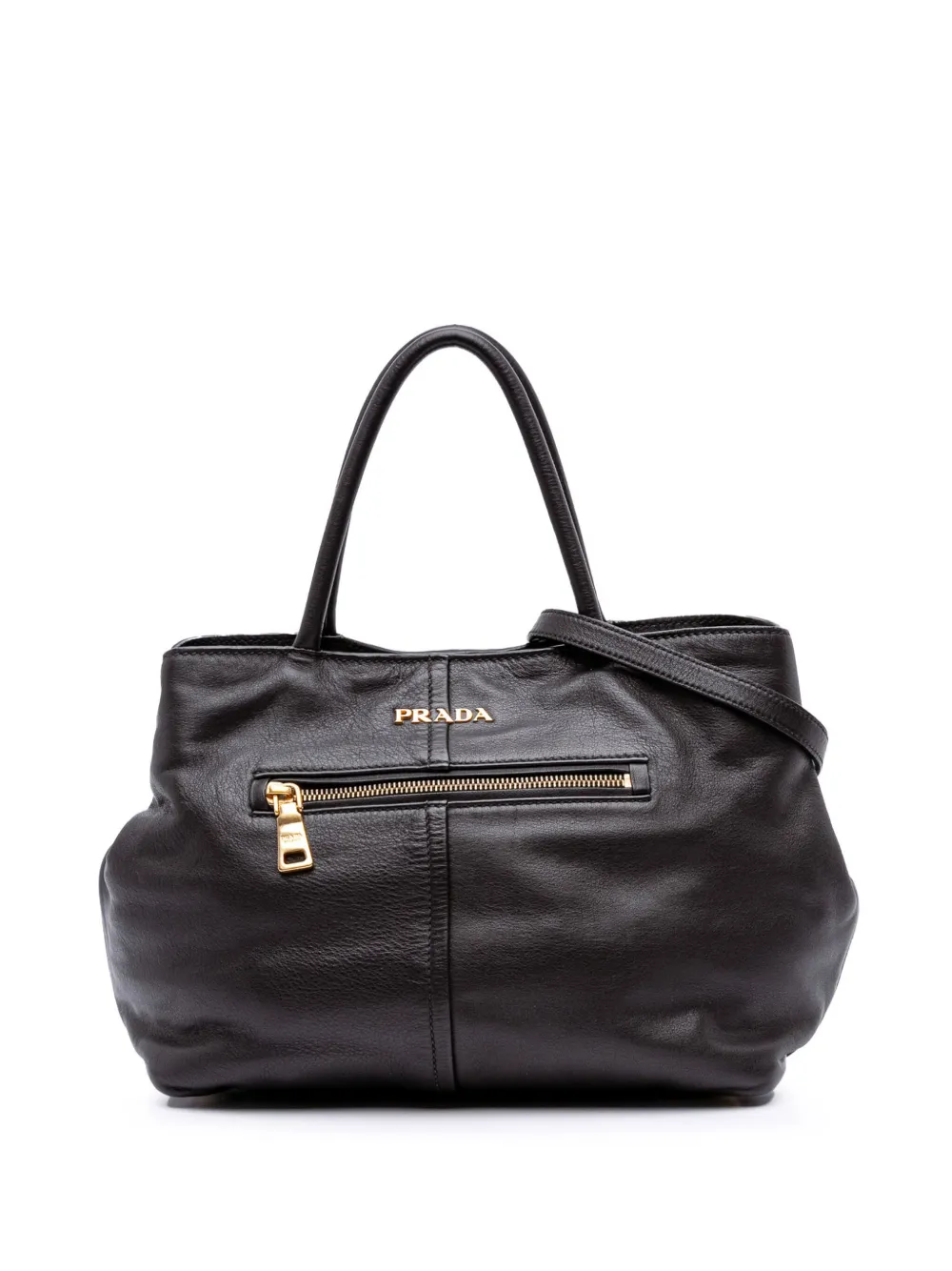 Prada Pre-Owned 2000-2013 Soft Calf Open Convertible Tote satchel | negro | Image 1