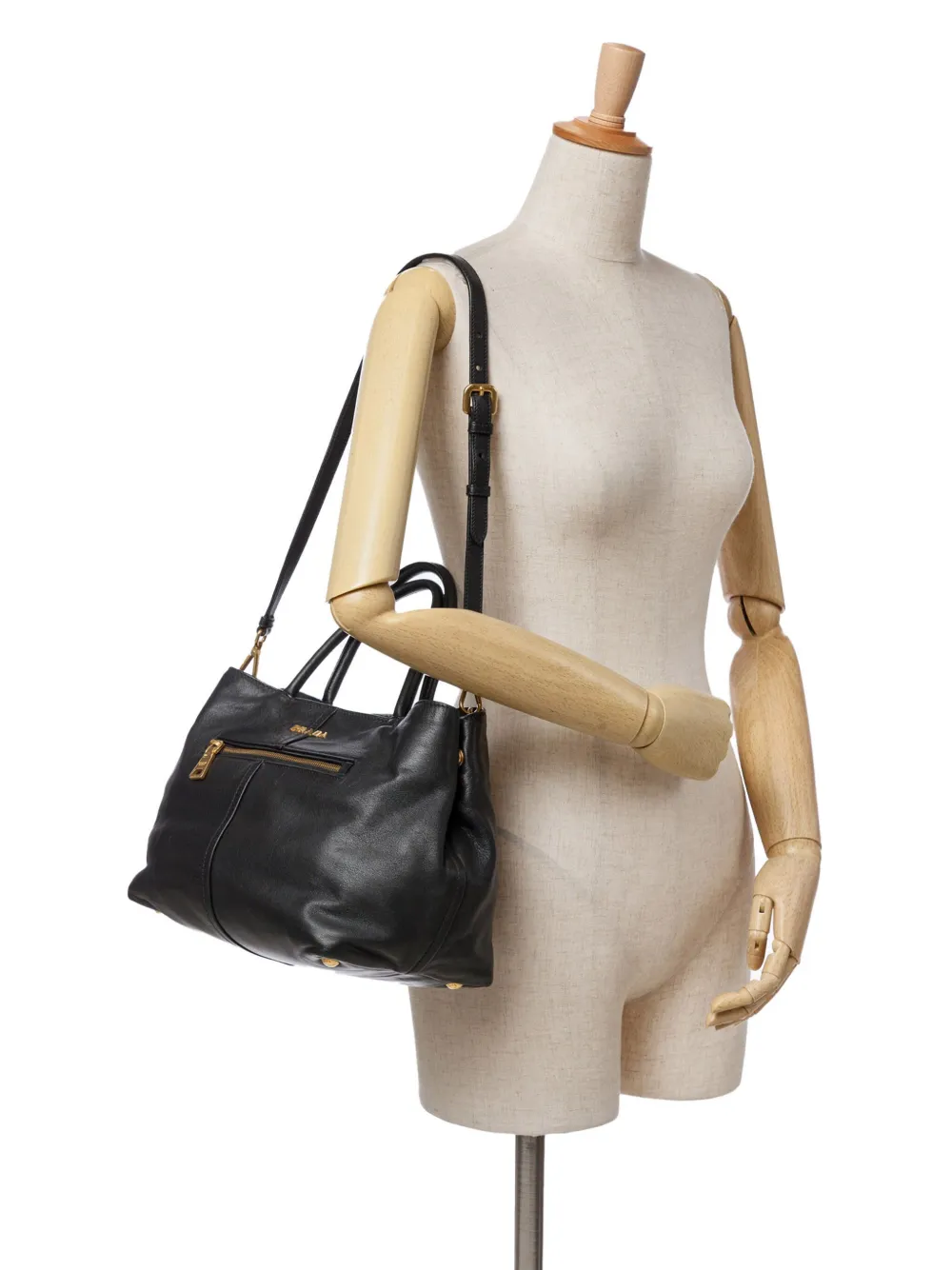 Prada Pre-Owned 2000-2013 Soft Calf Open Convertible Tote satchel | Estilos de archivo | Image 2