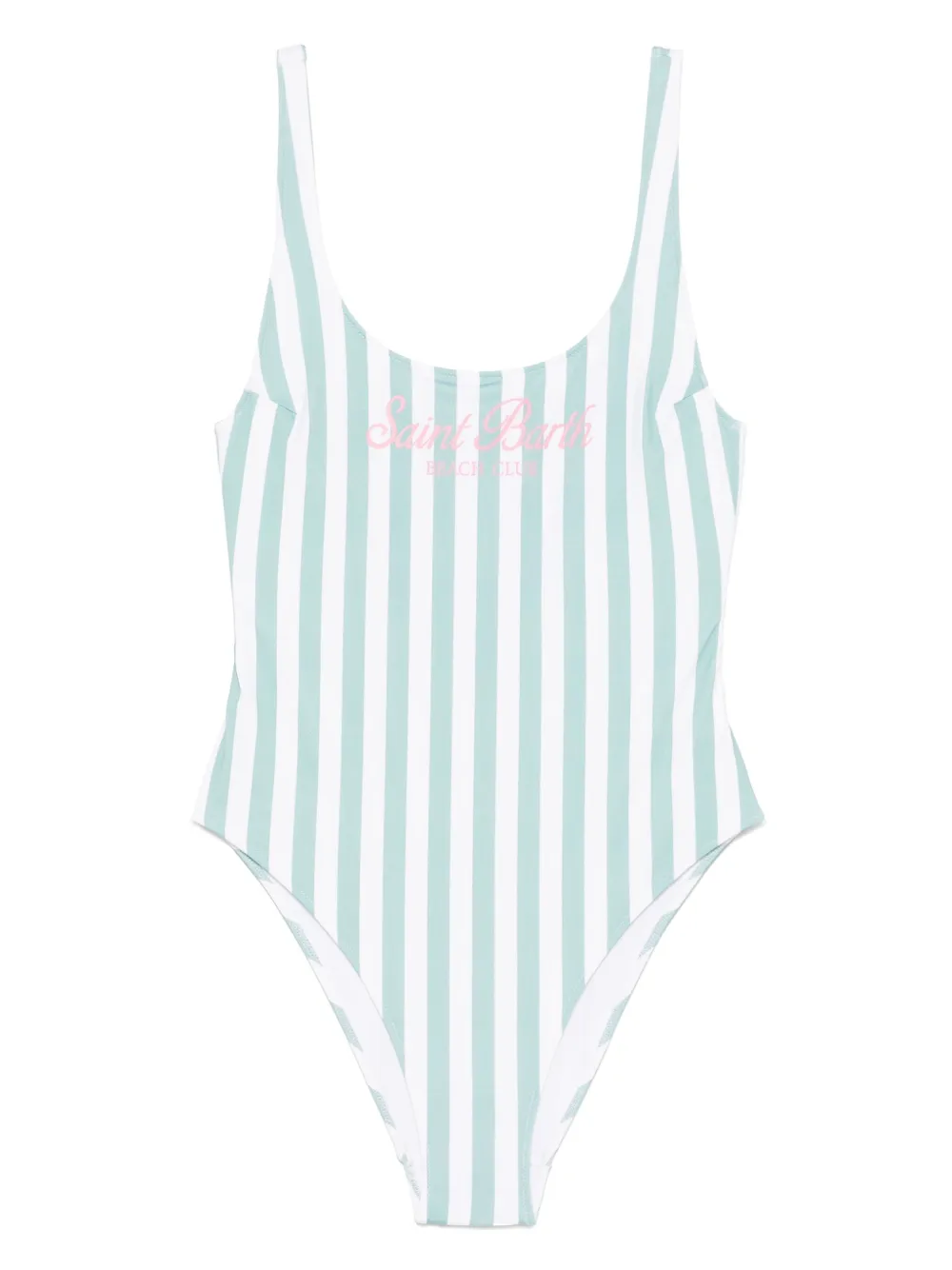 MC2 Saint Barth striped swimsuit | Green | Image 1