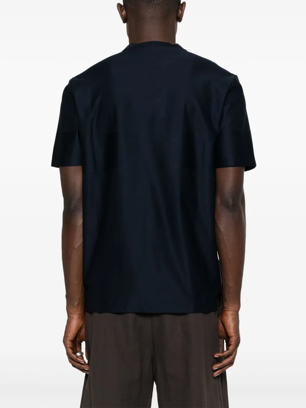 Canali Katoenen T-shirt Blauw