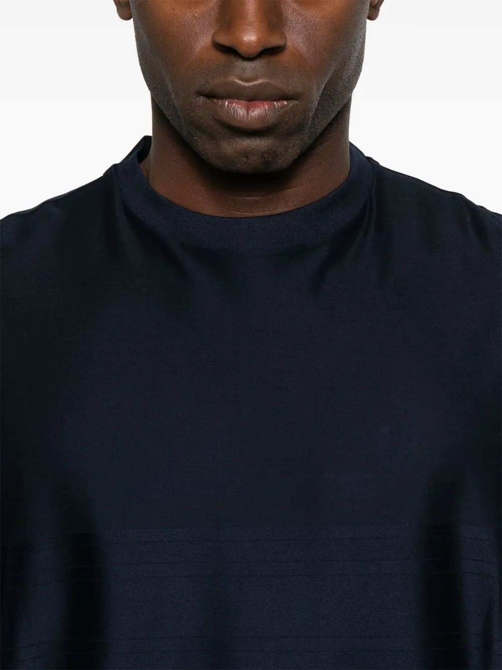 Canali Katoenen T-shirt Blauw