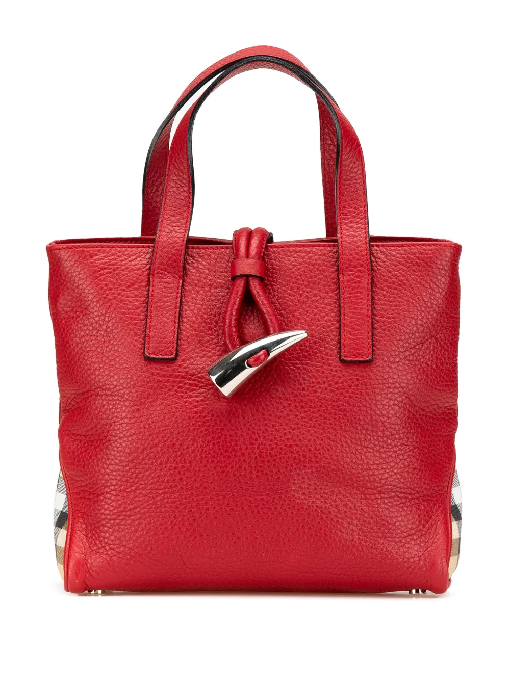 Pre-owned Burberry 2000-2017 Leather Horn Toggle Handbag