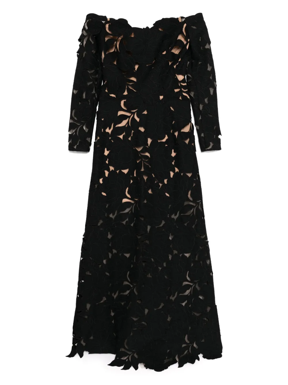 Kasia floral-cut lace gown