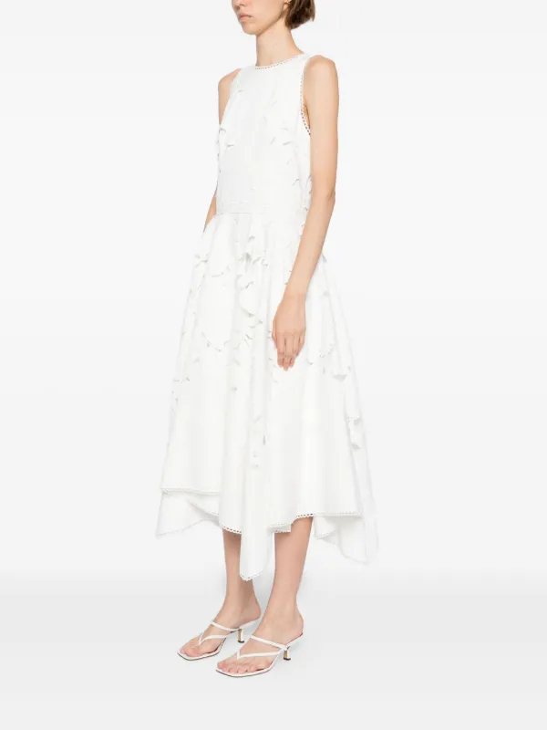 Costarellos Arianne Midi Dress - White