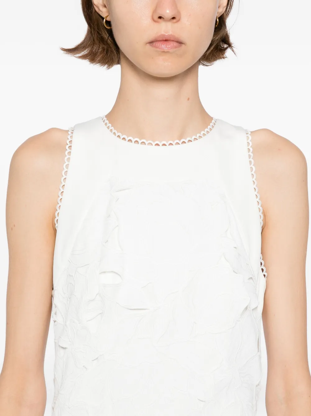 Costarellos Arianne midi-jurk Wit