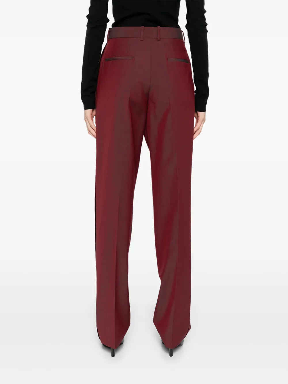 Jil Sander Straight broek Rood