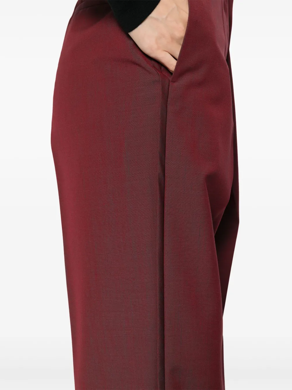 Jil Sander Straight broek Rood