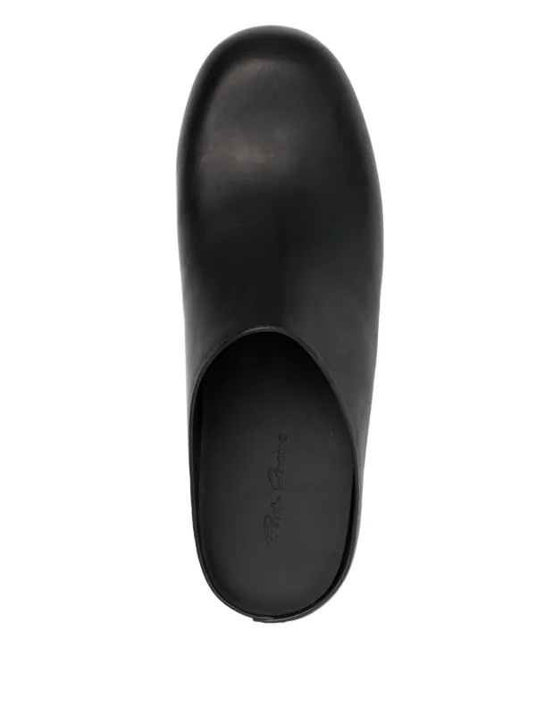Rick Owens 55mm Ballast Mules | Black | FARFETCH TR