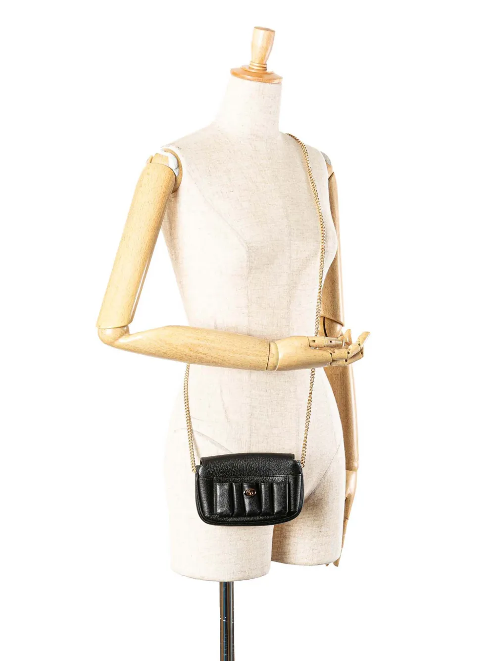 Gucci Pre-Owned شنطة كروس جلد صغيرة بزينة حرف G المزدوج 2016-2024 | كلاسيكيات | Image 2
