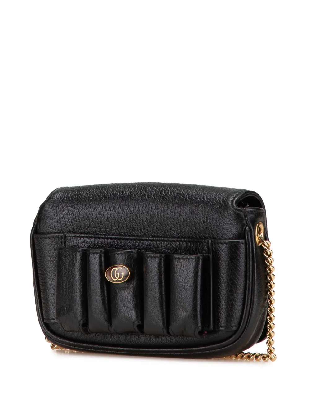 Pre-owned Gucci 2016-2024 Mini Leather Double G Crossbody Bag