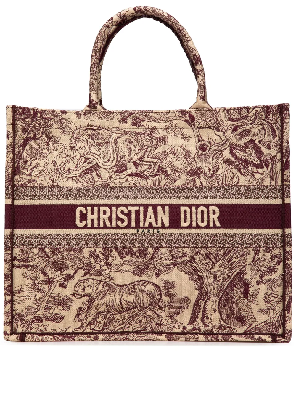 Christian Dior Pre-Owned 2018 Large Canvas Embroidered Dioriviera Christian Dior Pre-Owned 2018 Large Canvas Embroidered Dioriviera