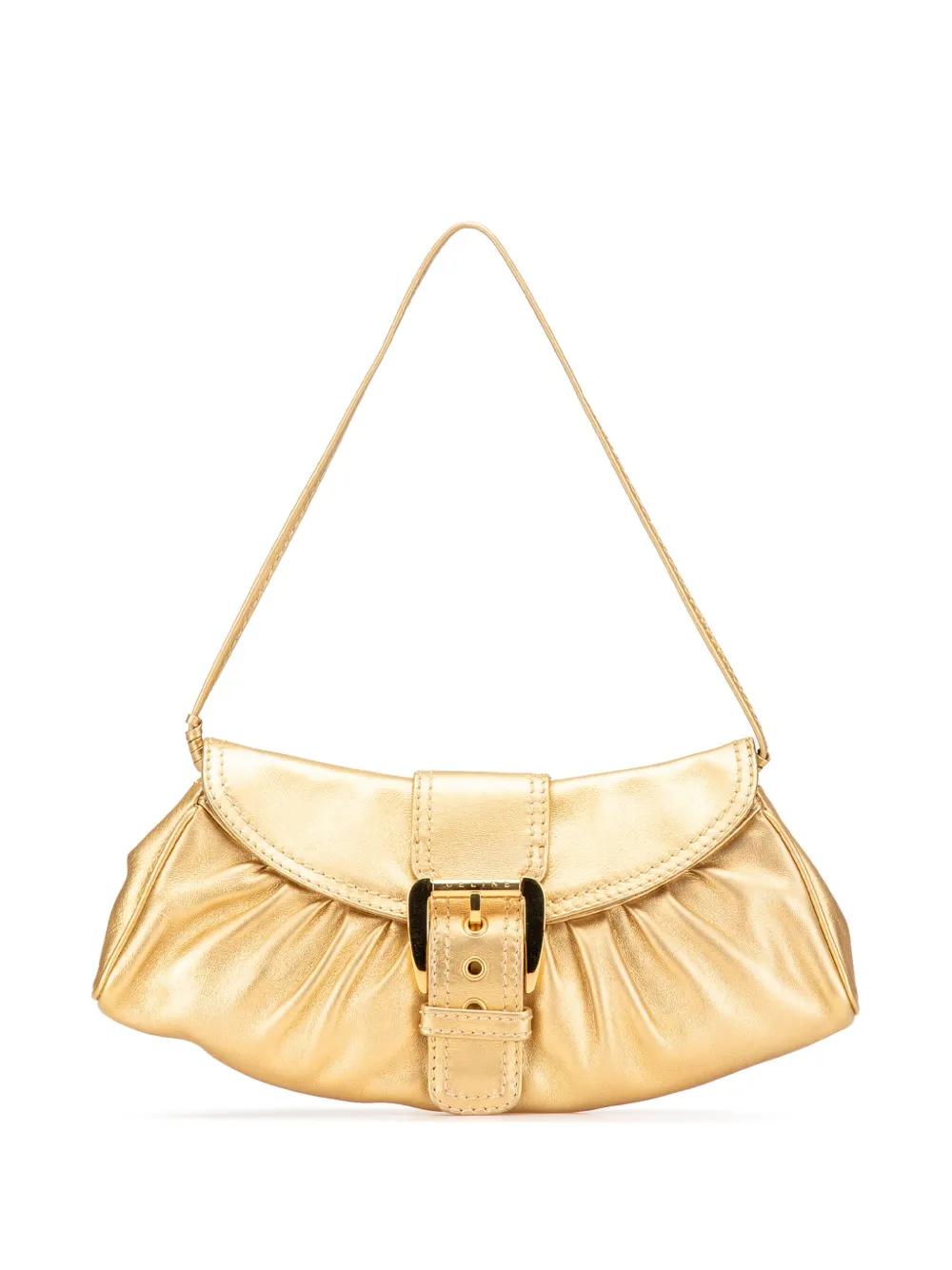 Céline Pre-Owned 2000 Metallic Calfskin shoulder bag - ゴールドトーン Céline Pre-Owned 2000 Metallic Calfskin shoulder bag - ゴールドトーン