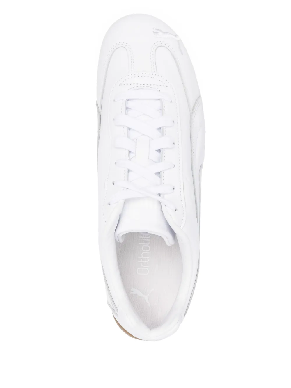 PUMA leather low-top sneakers White