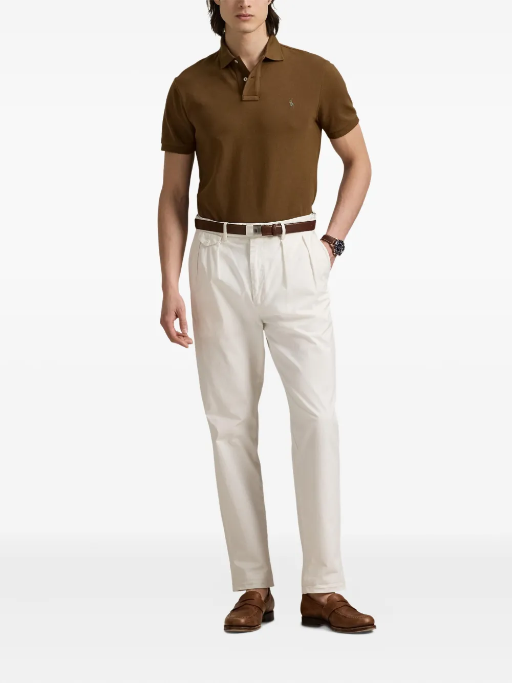 Polo Ralph Lauren Katoenen poloshirt - Bruin