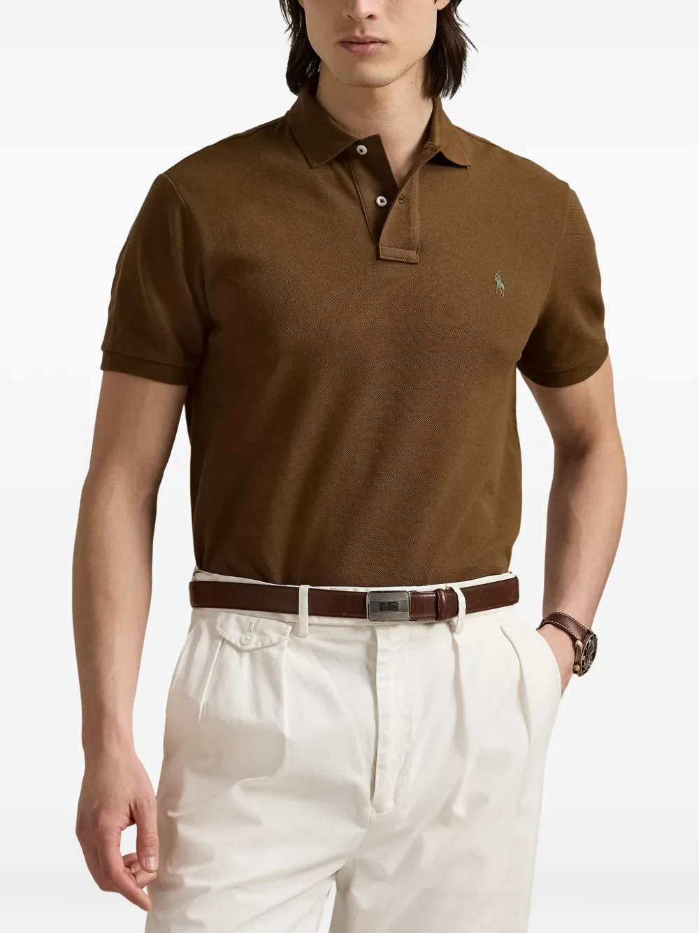 Polo Ralph Lauren Katoenen poloshirt Bruin