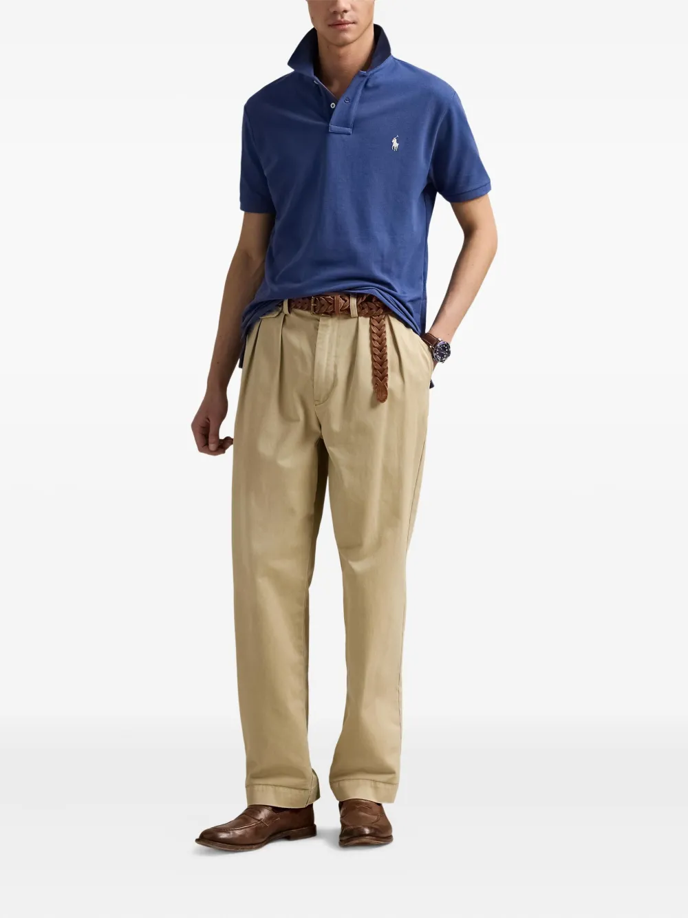 Polo Ralph Lauren Poloshirt met mesh - Blauw