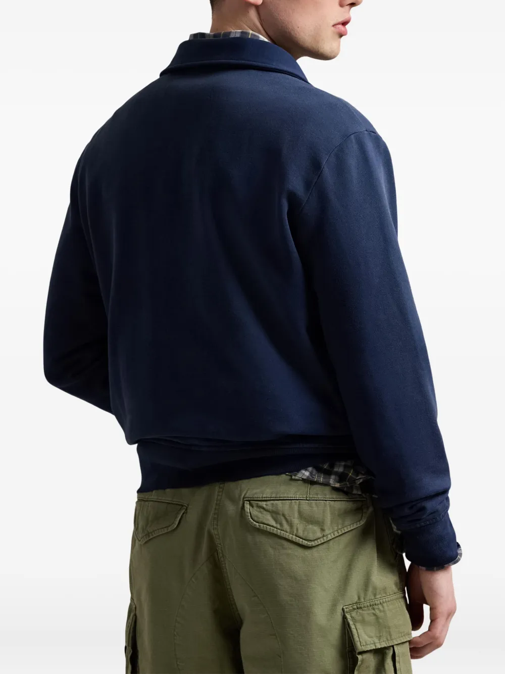 Polo Ralph Lauren Fleece sweater met grafische print Blauw