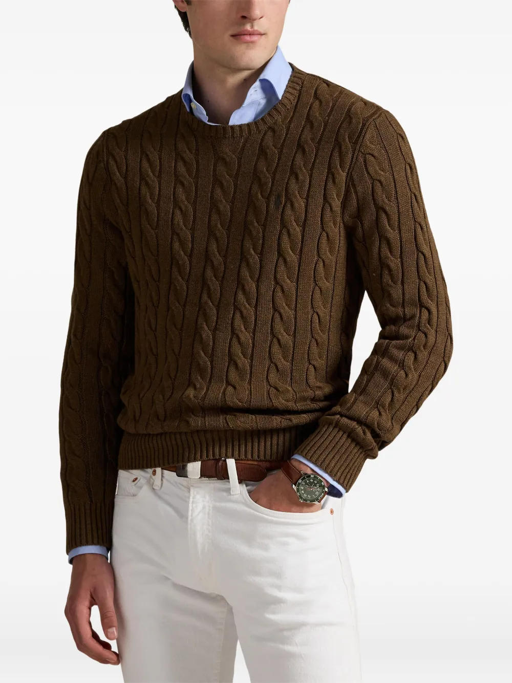 Polo Ralph Lauren Kabelgebreide trui Bruin