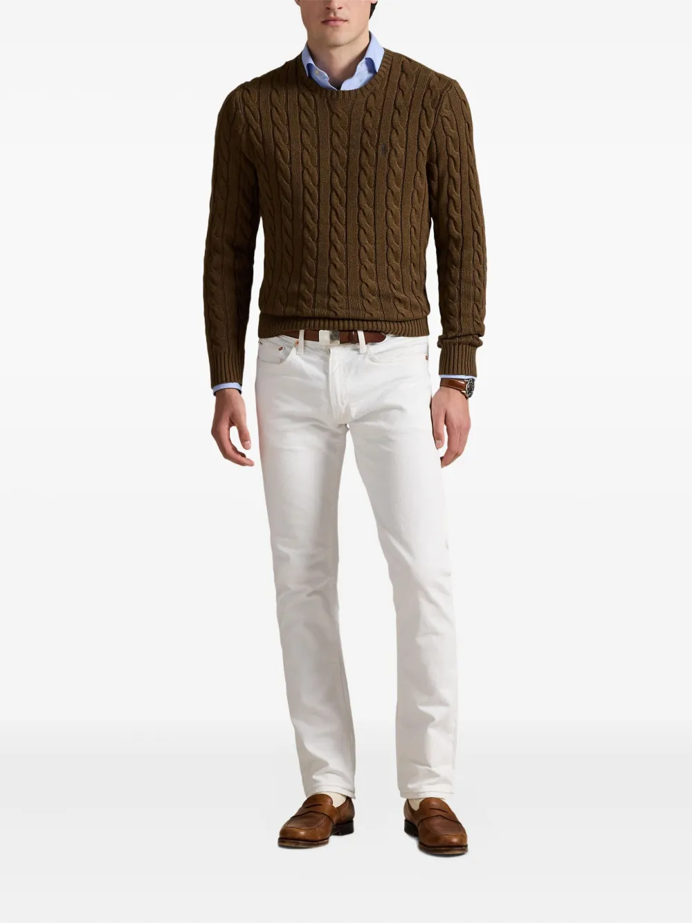 Polo Ralph Lauren Kabelgebreide trui - Bruin