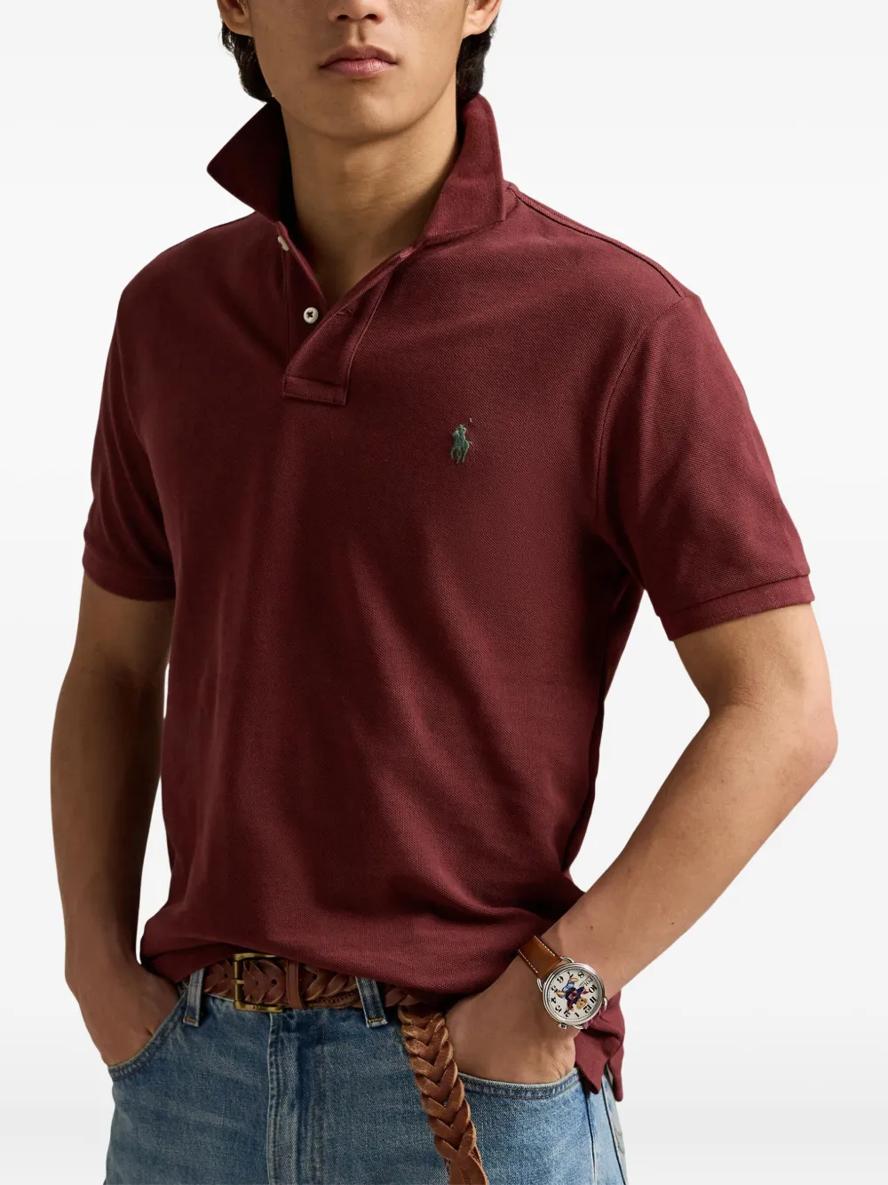 Polo Ralph Lauren Poloshirt met mesh Rood