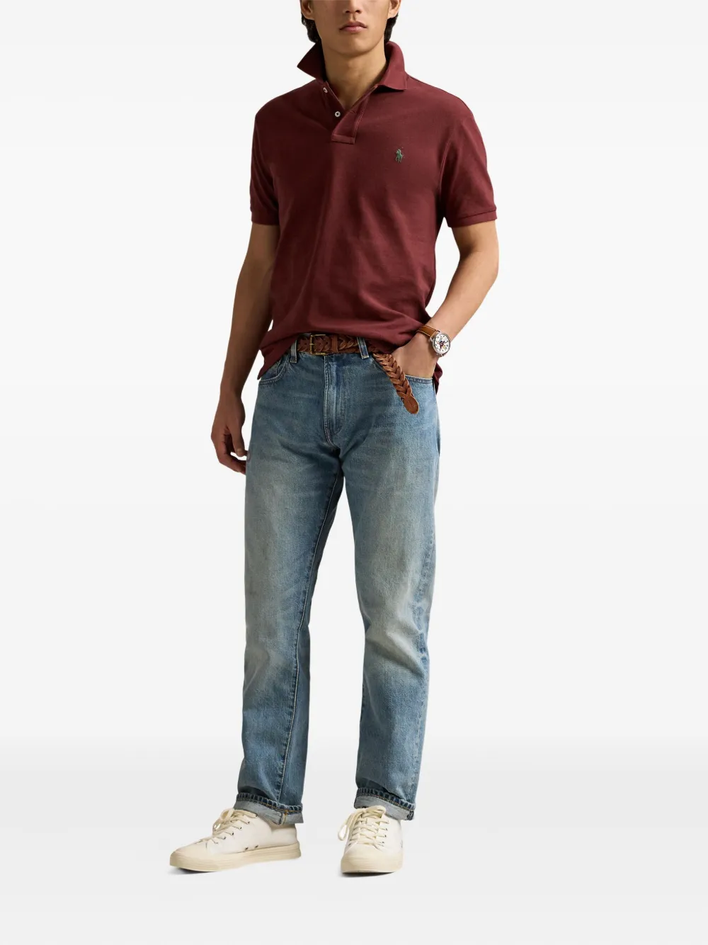 Polo Ralph Lauren Poloshirt met mesh - Rood