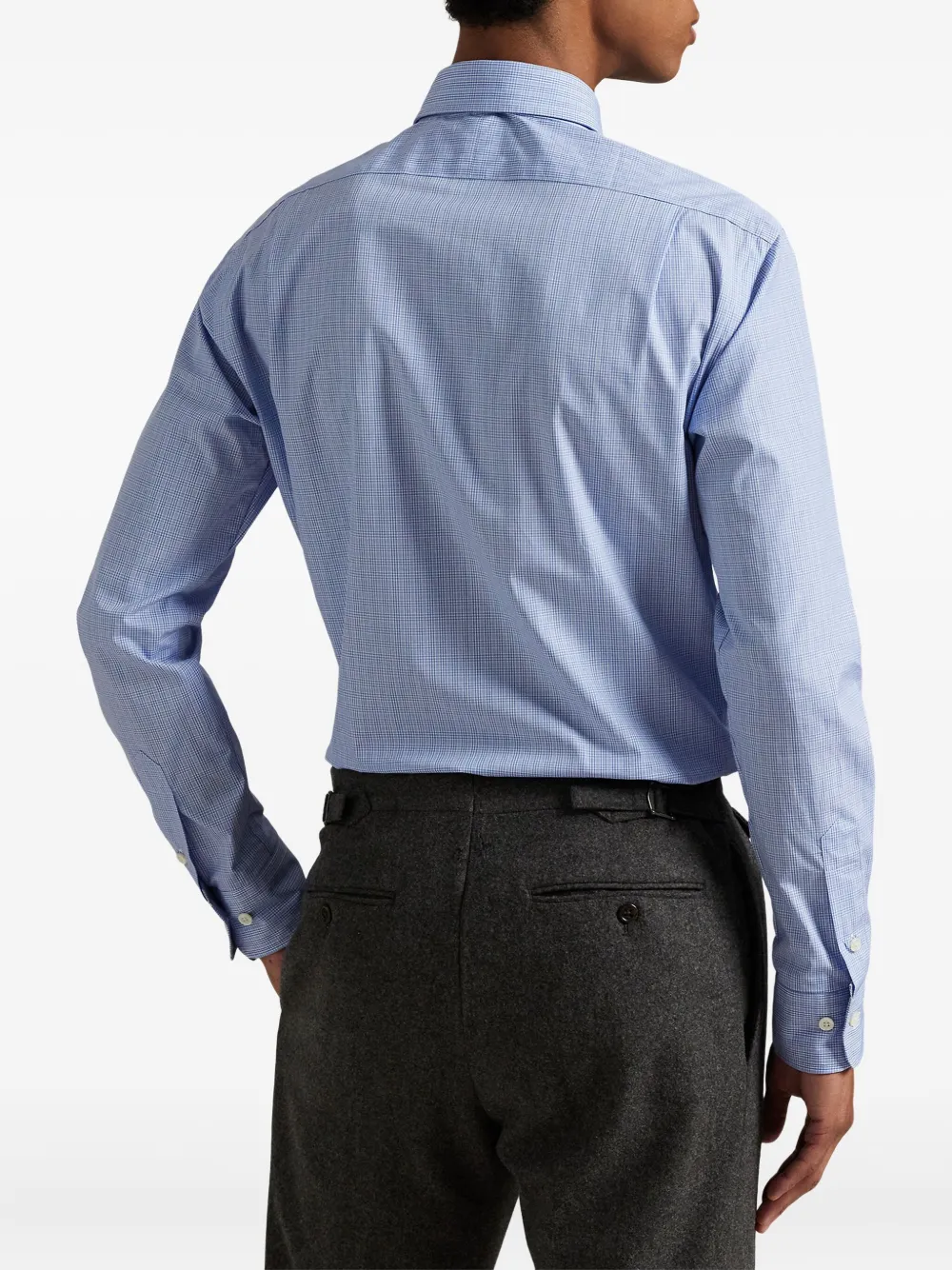 Polo Ralph Lauren Geruit popeline overhemd - Blauw