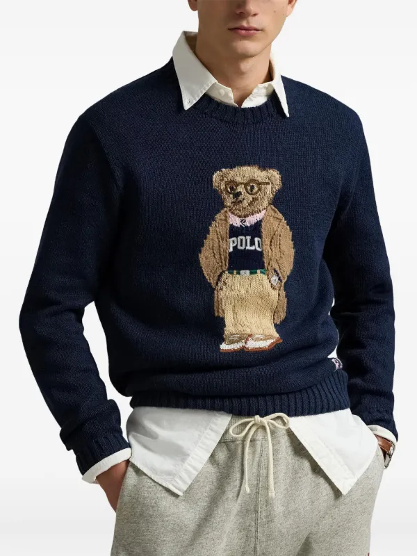 Polo Ralph Lauren Polo Bear Sweatshirt | Blue | FARFETCH JO