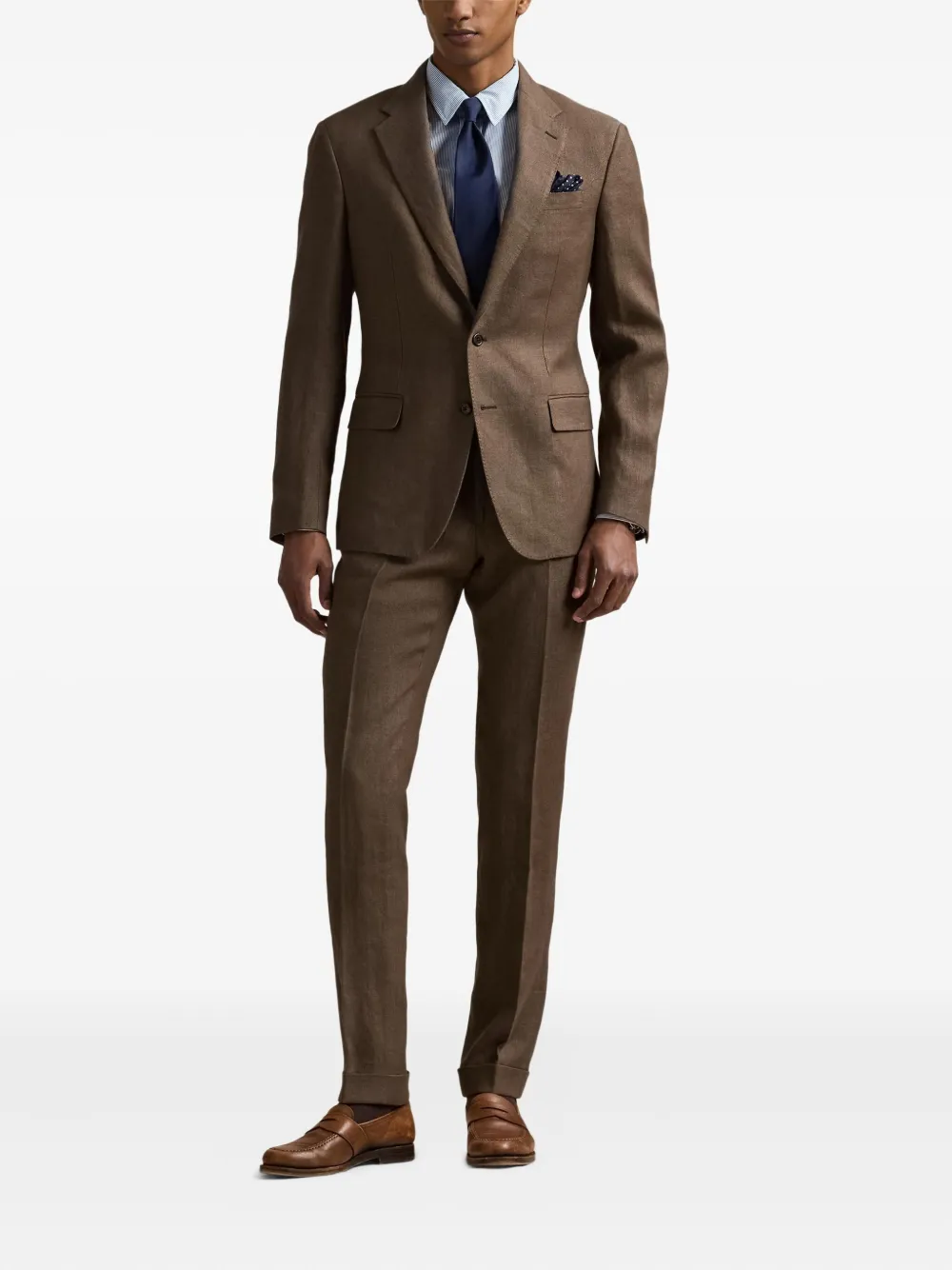 Polo Ralph Lauren Linnen blazer Bruin