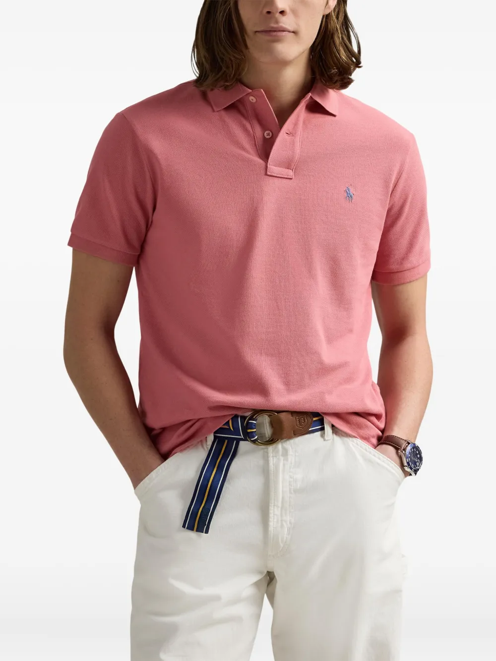 Polo Ralph Lauren Poloshirt met mesh Roze