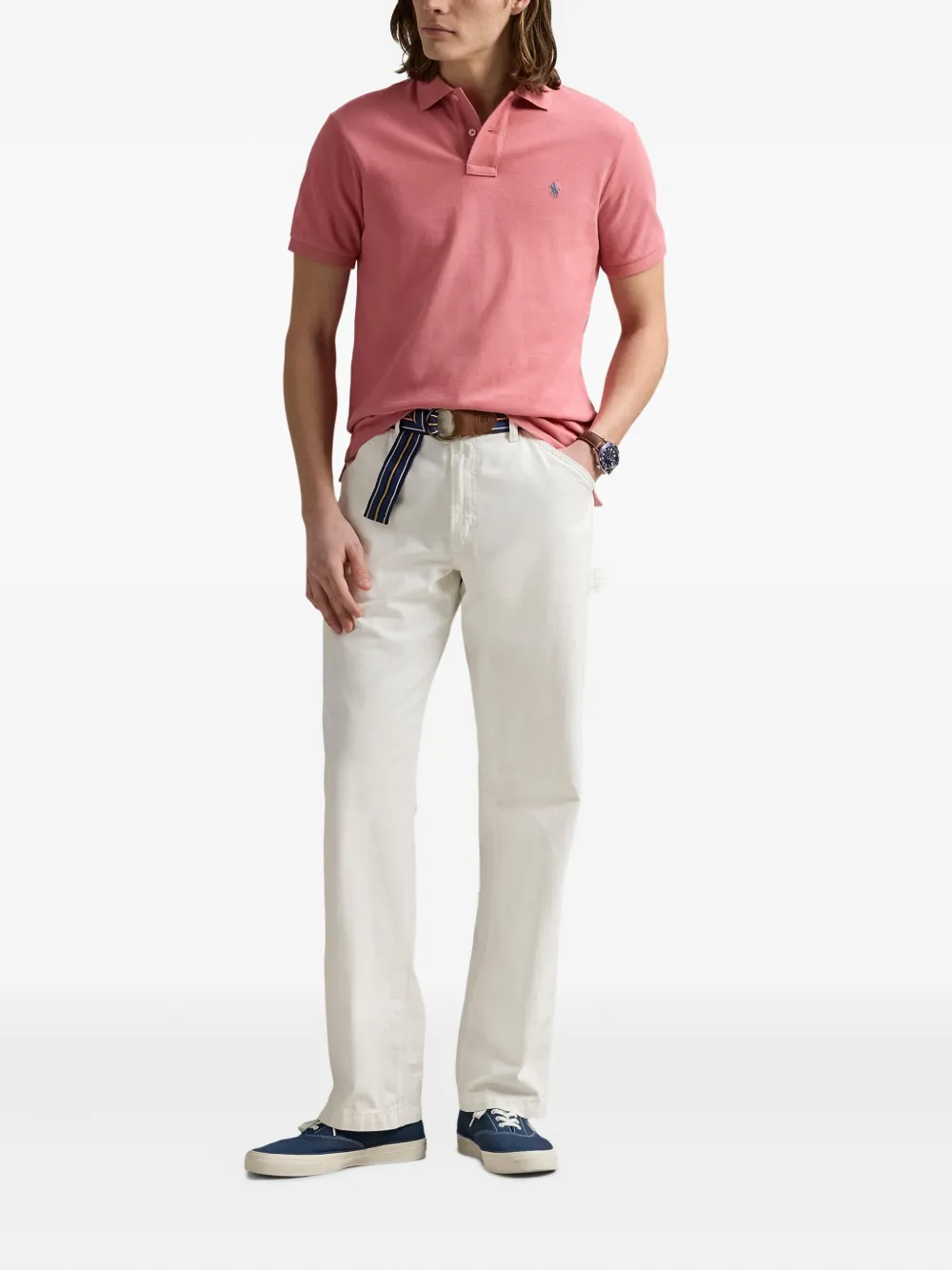Polo Ralph Lauren Poloshirt met mesh - Roze