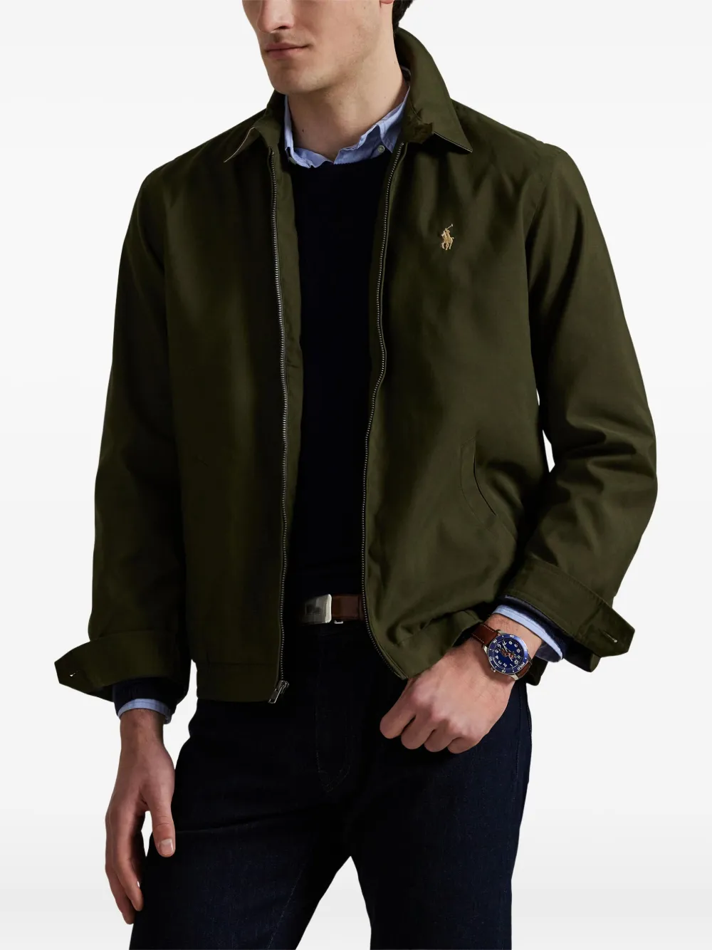 Polo Ralph Lauren Twill shirtjack Groen