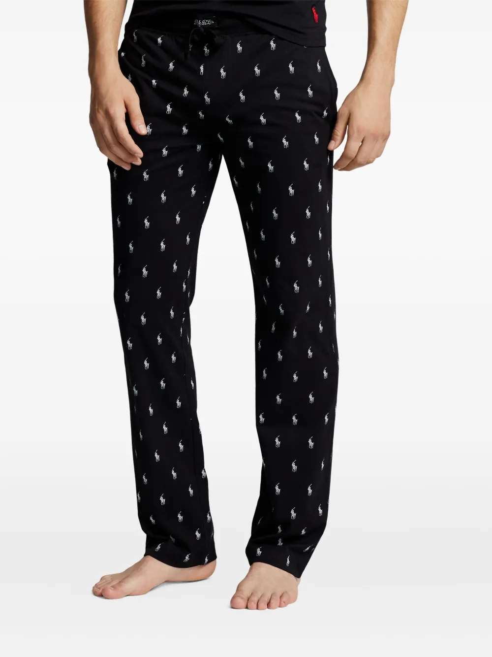 Polo Ralph Lauren Pony katoenen pyjamabroek Zwart