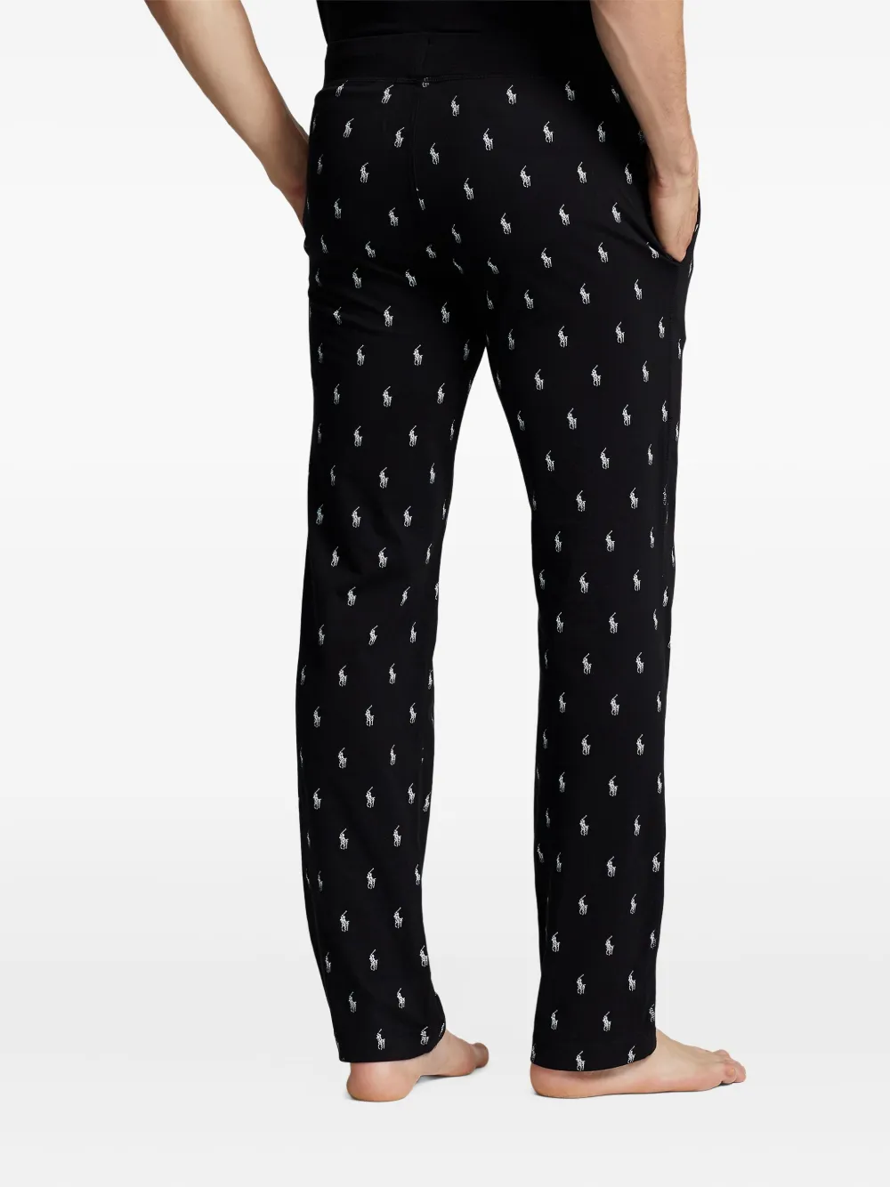 Polo Ralph Lauren Pony katoenen pyjamabroek Zwart