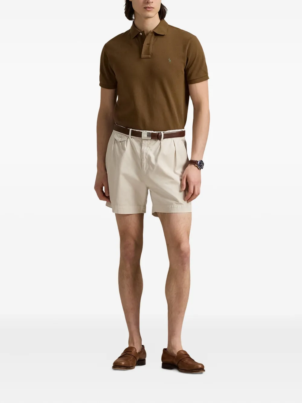 Polo Ralph Lauren Poloshirt met print Bruin