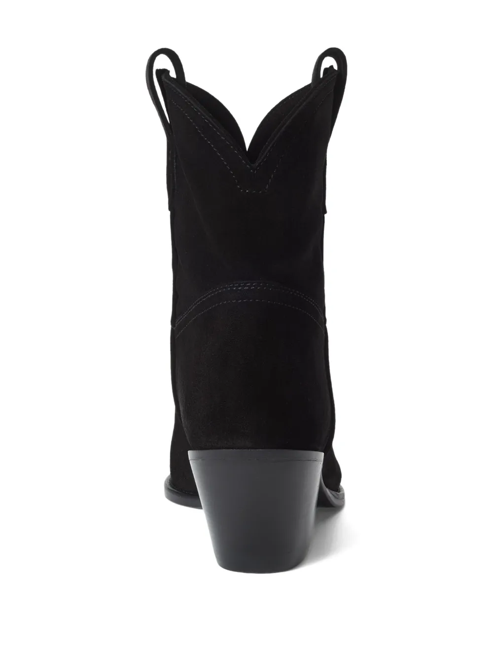 Polo Ralph Lauren 57mm Western cowboy ankle boots Black