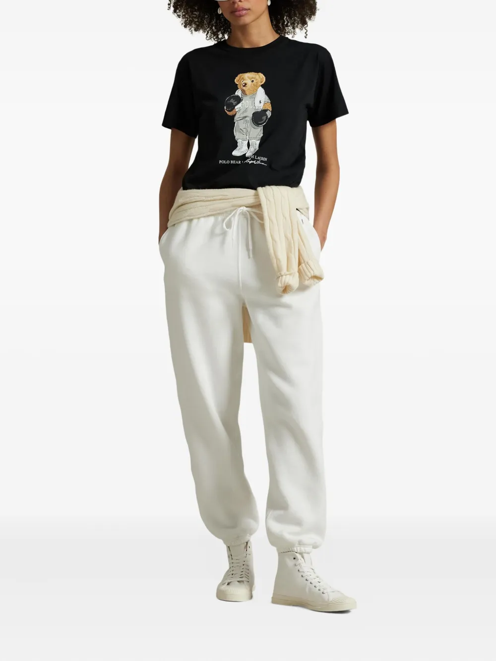 Polo Ralph Lauren Katoenen T-shirt met grafische print Zwart