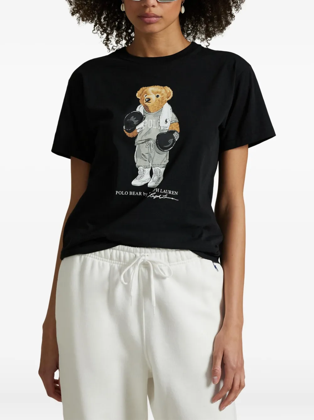 Polo Ralph Lauren Katoenen T-shirt met grafische print Zwart