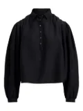 Polo Ralph Lauren puffed-sleeve button-up shirt - Black