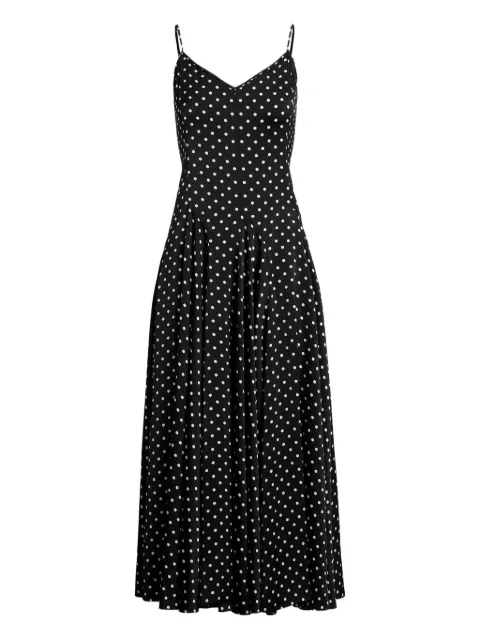 Polo Ralph Lauren polka dot-print midi dress