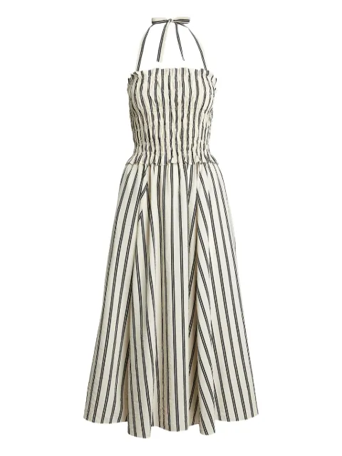 Polo Ralph Lauren shirred halterneck dress
