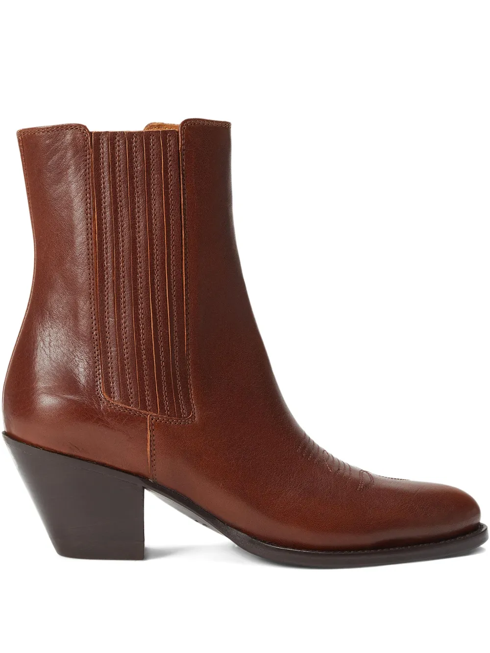Polo Ralph Lauren 70mm Western chelsea boots Brown