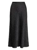 Polo Ralph Lauren polka dot-print midi skirt - Black