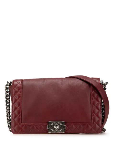CHANEL Pre-Owned 2013-2014 Medium Calfskin Boy Reverso Flap crossbody bag