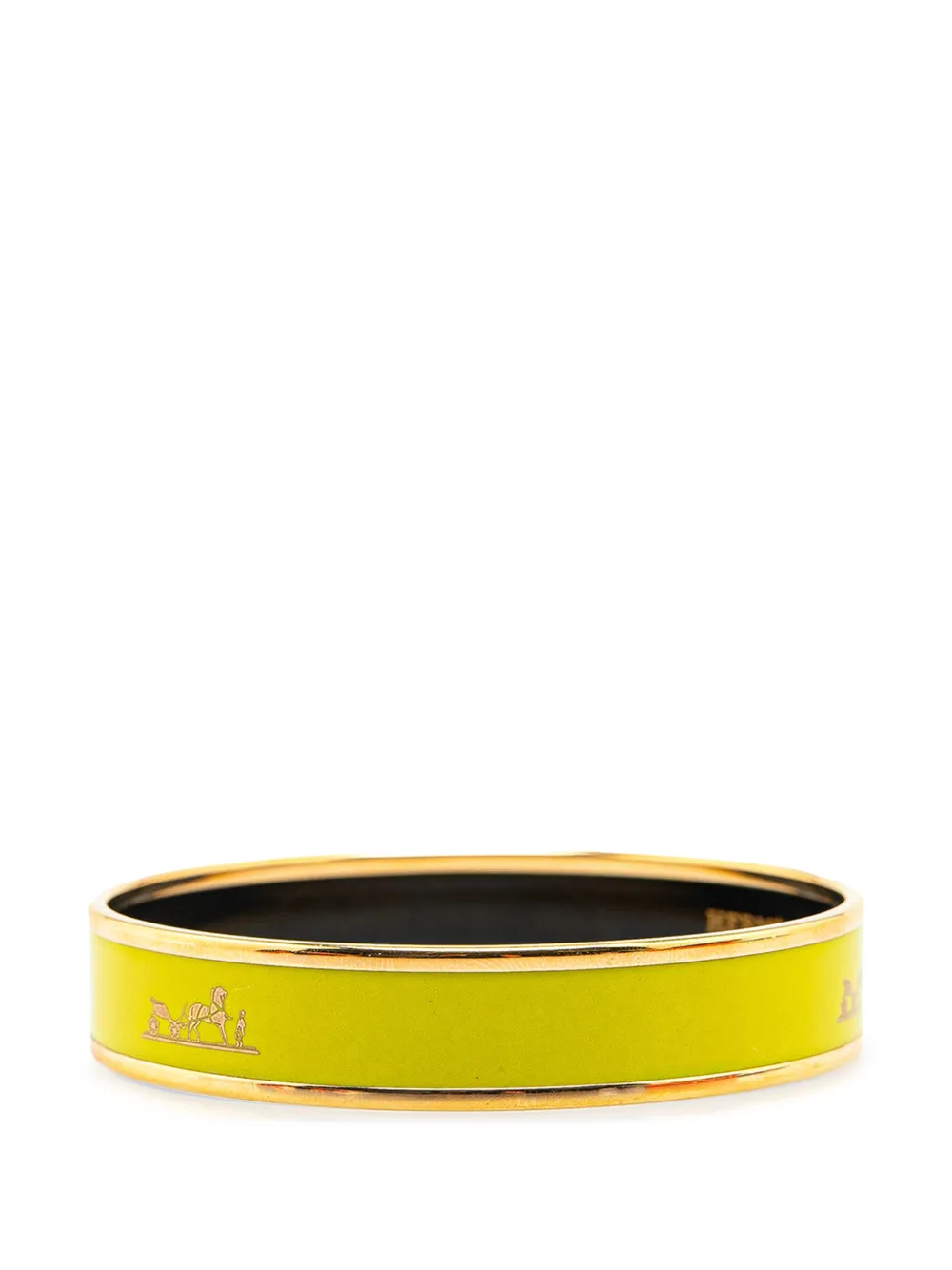 Hermès Pre-Owned 2000-2020 Enamel Caleche Bangle 65 costume bracelet | Image 2