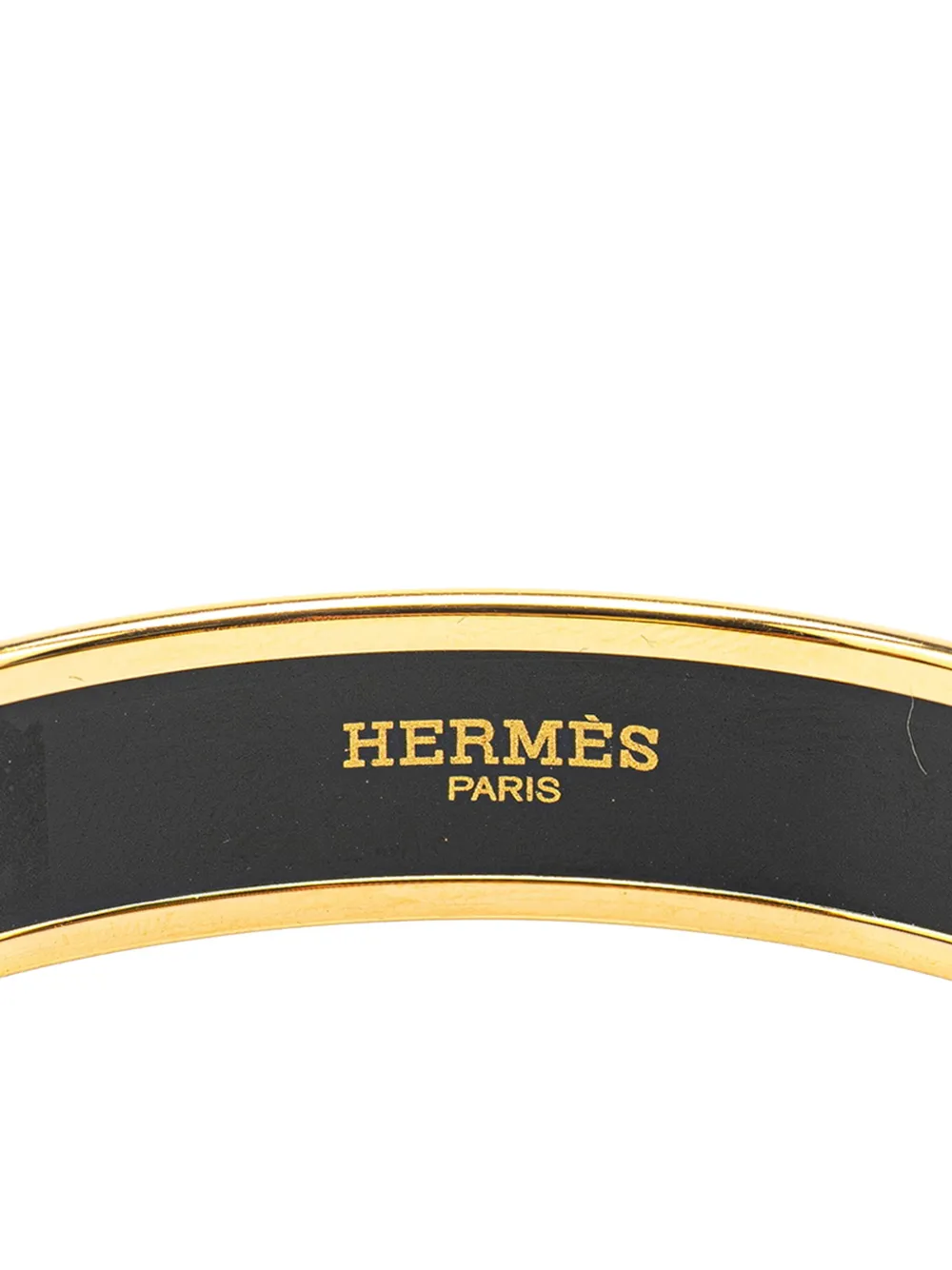 Pre-owned Hermes 2000-2020 Enamel Caleche Bangle 65 Costume Bracelet
