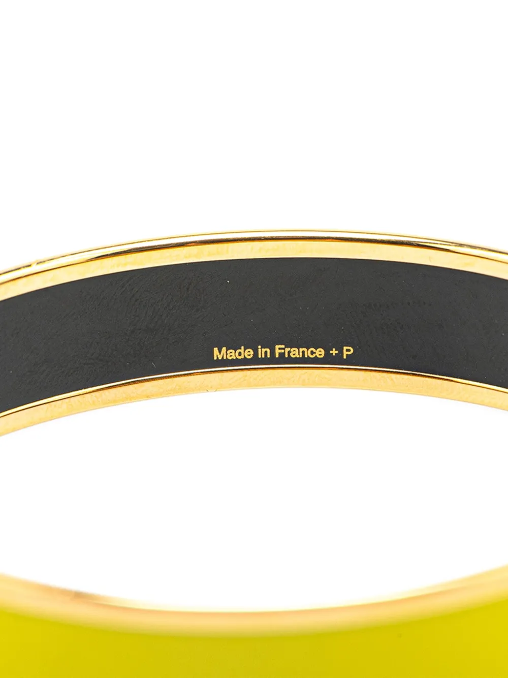 Pre-owned Hermes 2000-2020 Enamel Caleche Bangle 65 Costume Bracelet
