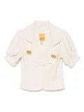 Christian Lacroix Pre-Owned 2000s linen-mohair jacket - Neutrals
