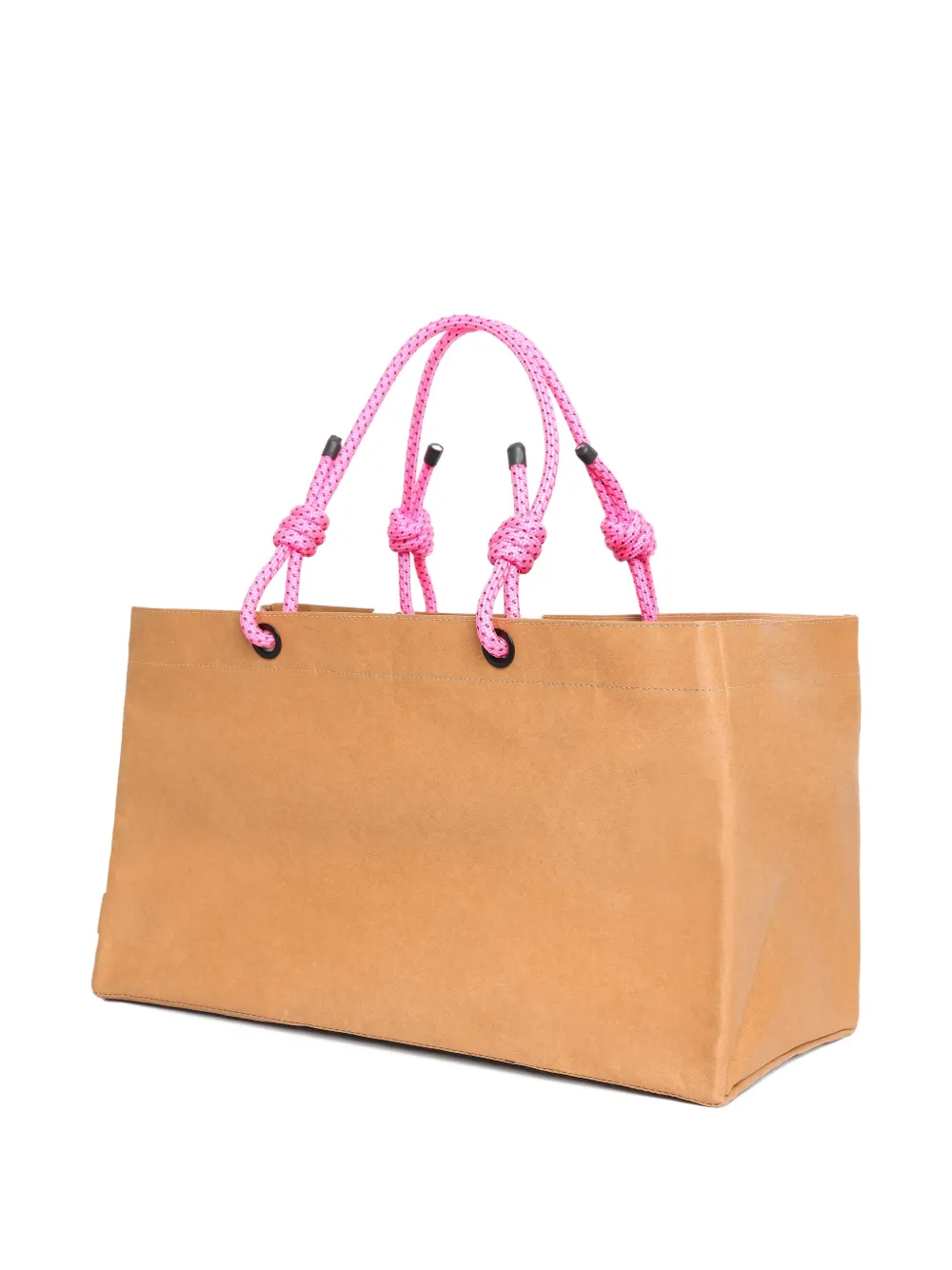 Brigitte graphic-print beach bag - Beige