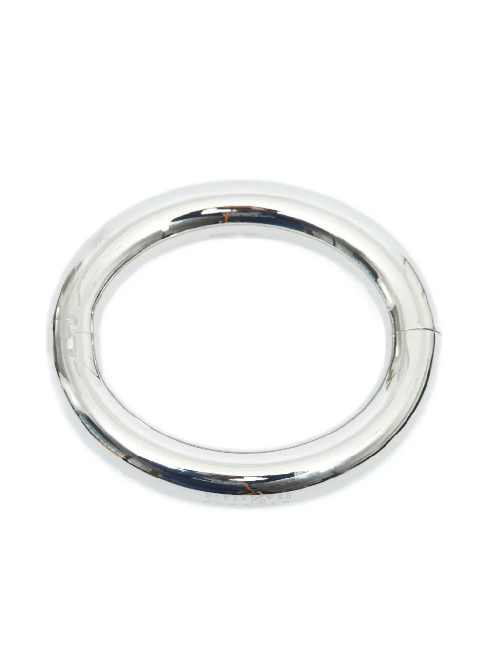 Mm6 Maison Margiela Polished Bangle In Metallic
